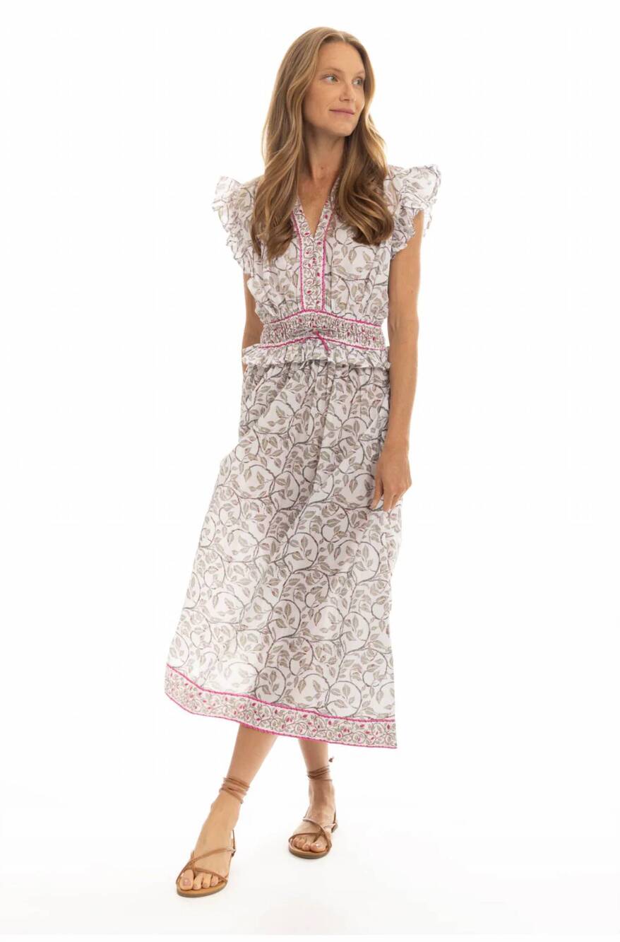 NEW BINDU willow dress in summer fresh
